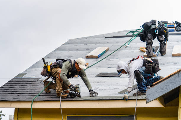 Professional Emergency Roof Repair technician working in Zanesville, IN